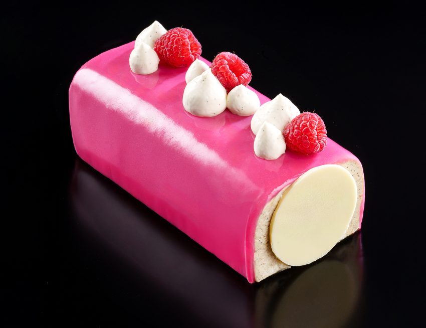 Bûche framboise & vanille