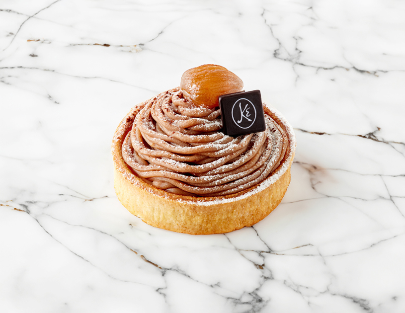 Une tarte Mont blanc individuelle