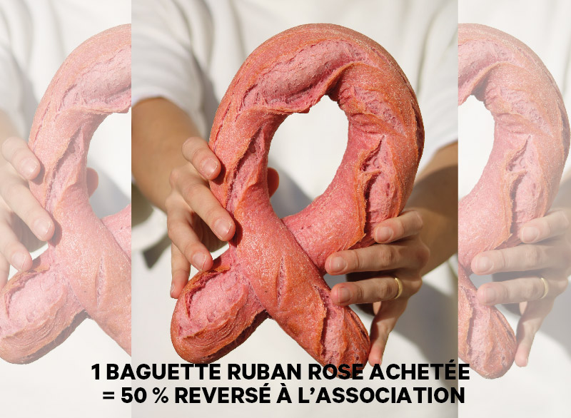 Baguette Ruban rose