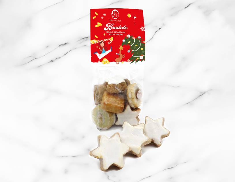 Un assortiment de Bredele, moelleux aux amandes