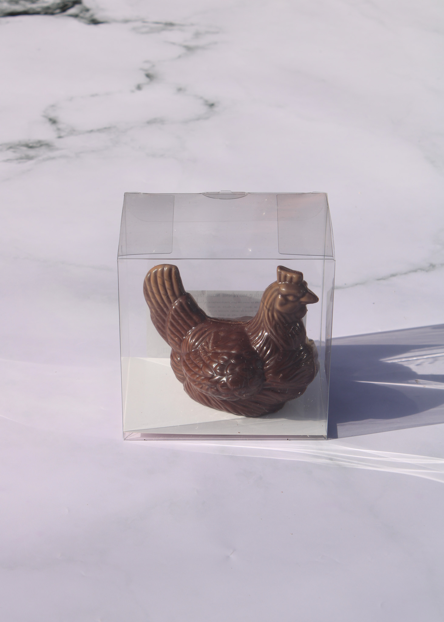 Poule chocolat lait et fritures